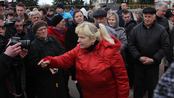 На Марше нетунеядцев в Пинске представителей оппозиции не было - Sputnik Беларусь