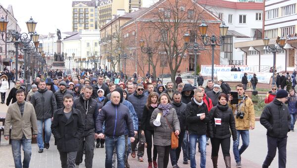 Участники марша в Бресте - Sputnik Беларусь