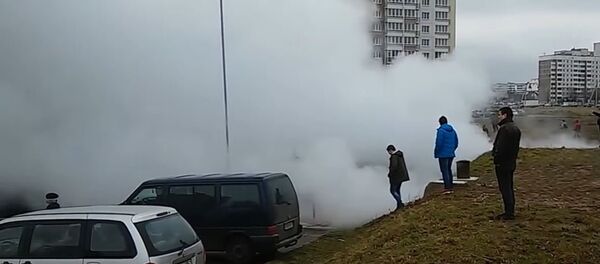 Порыв теплотрассы в Сухарево - Sputnik Беларусь