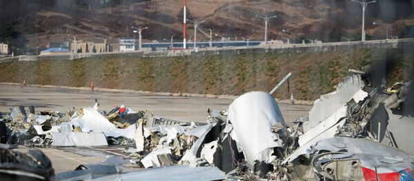 Обломки упавшего самолета Минобороны РФ Ту-154, собранные у берегов Сочи - Sputnik Беларусь