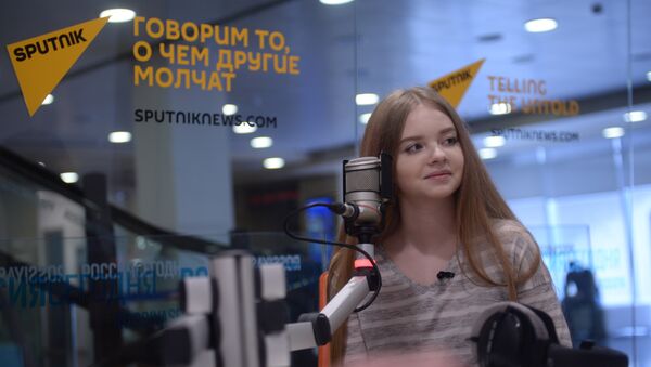 Участница шоу Ты супер! Анастасия Кравченя в радиостудии Sputnik. - Sputnik Беларусь