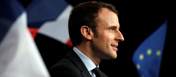 Кандидат в президенты Франции Эммануэль Макрон - Sputnik Беларусь