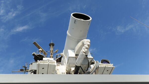 Лазерное оружие установленное на корабле, архивное фото - Sputnik Беларусь