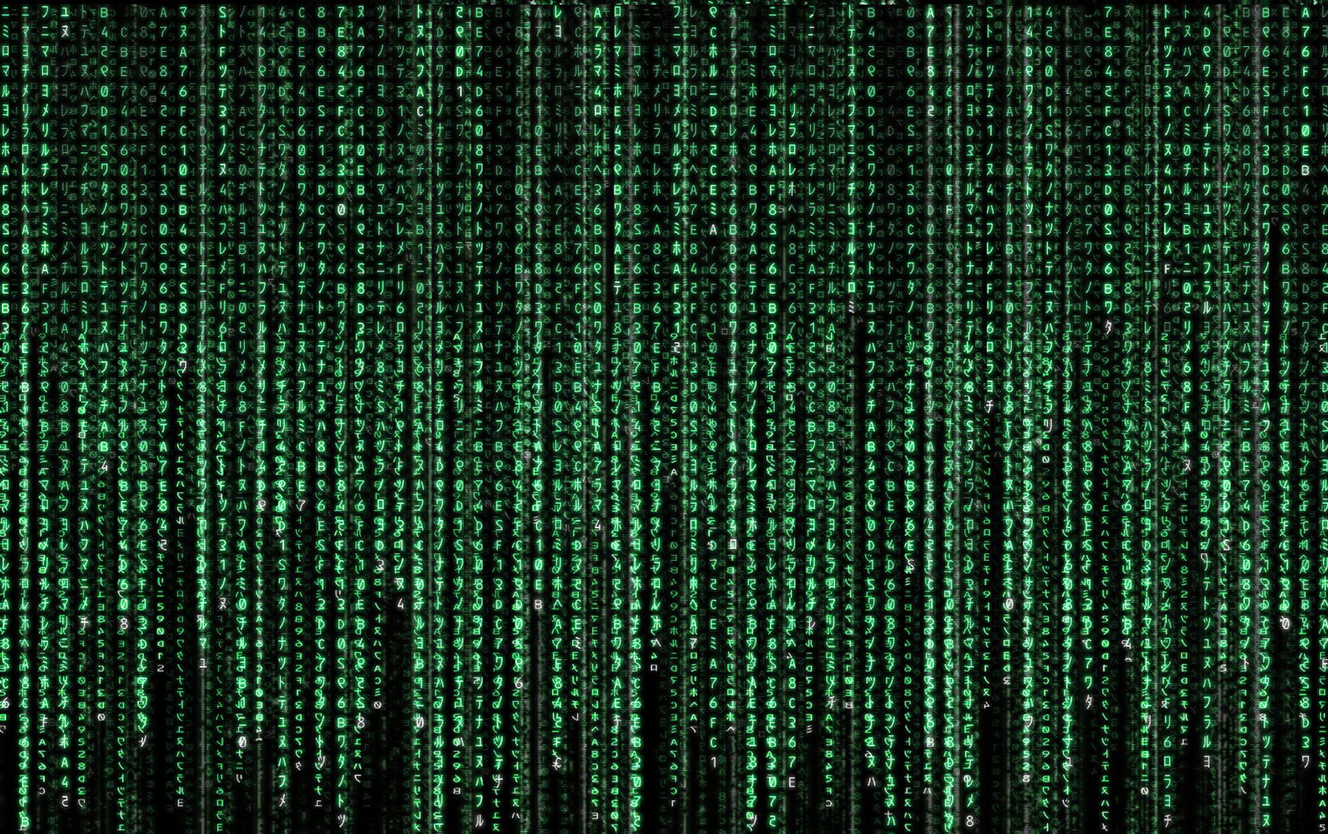 Matrix digital rain screensaver