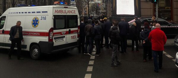 Место убийство депутата Дениса Вороненкова в Киеве - Sputnik Беларусь