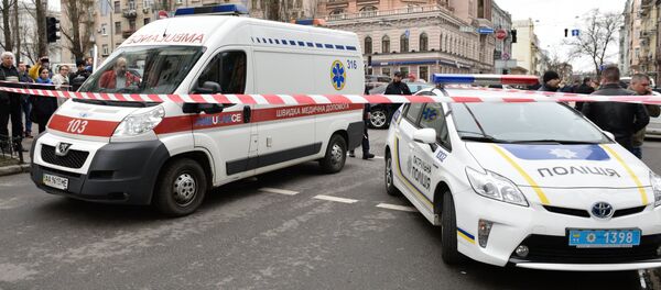 Автомобили экстренных служб на месте убийства бывшего депутата Госдумы РФ Дениса Вороненкова - Sputnik Беларусь