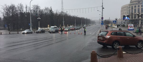 Перекрытый проспект - Sputnik Беларусь