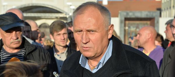 Николай Статкевич на митинге - Sputnik Беларусь