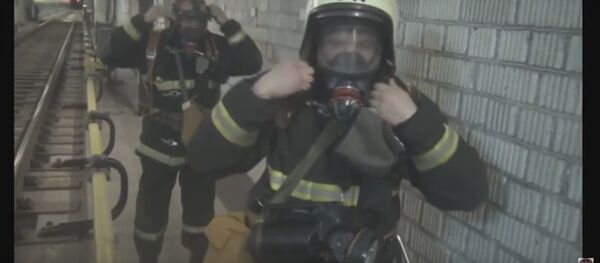 МНС апублікавала відэа вучэнняў на станцыі метро Малінаўка МНС апублікавала відэа вучэнняў на станцыі метро Малінаўка - Sputnik Беларусь