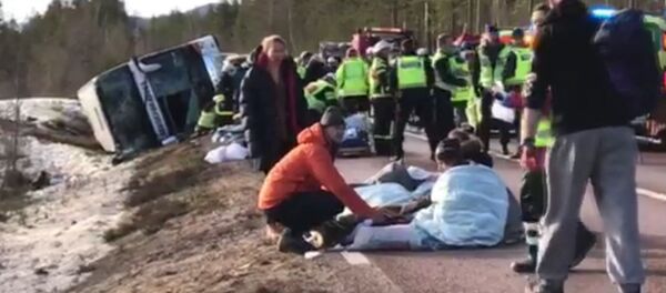 ДТП со школьным автобусом в Швеции - Sputnik Беларусь