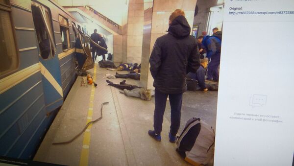 После взрыва в метро Санкт-Петербурга - Sputnik Беларусь