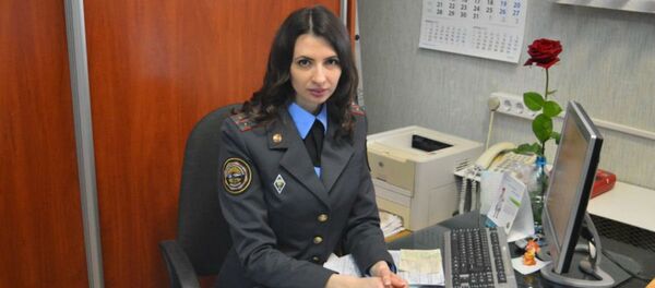 Старший инспектор отделения по агитации и пропаганде Гомельского областного управления ГАИ Анна Ковалева - Sputnik Беларусь