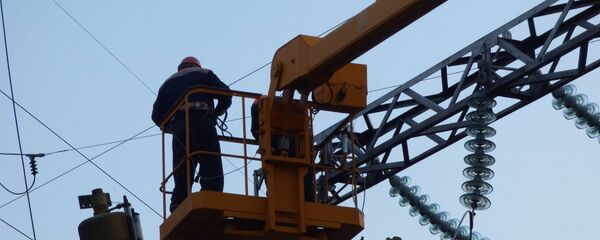 Восстановительные работы на ЛЭП - Sputnik Беларусь