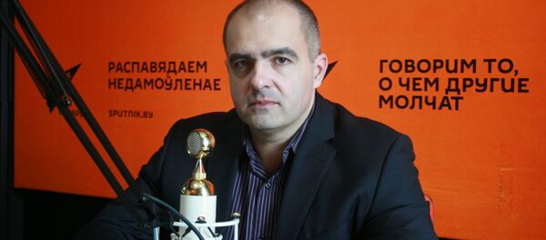 Олег Гайдукевич в студии радио Sputnik Беларусь - Sputnik Беларусь