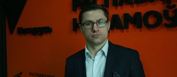 Председатель молодежного социально-культурного общественного объединения Русь молодая Сергей Лущ - Sputnik Беларусь