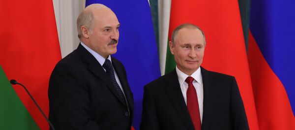 Президент РФ Владимир Путин и президент Беларуси Александр Лукашенко - Sputnik Беларусь