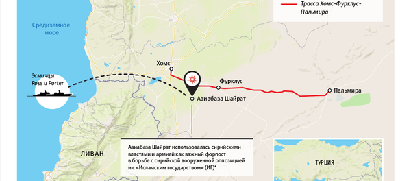 Инфографика Sputnik: Ракетный удар США по сирийской авиабазе - Sputnik Беларусь