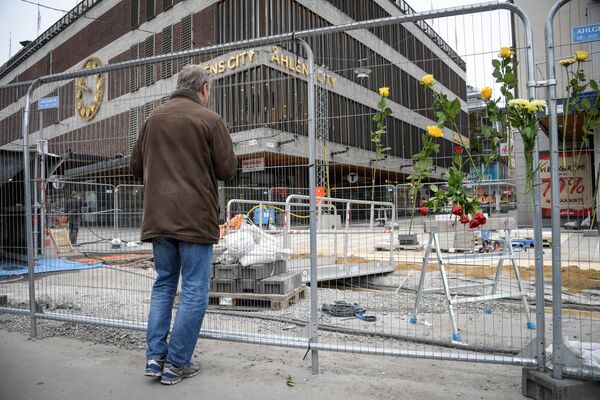 Место теракта в Стокгольме - Sputnik Беларусь