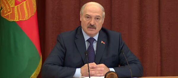 Президент Беларуси Александр Лукашенко на совещании в Академии наук - Sputnik Беларусь