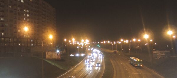 Таймлапс: самая большая автомобильная развязка Минска ночью Таймлапс: самая большая автомобильная развязка Минска ночью - Sputnik Беларусь