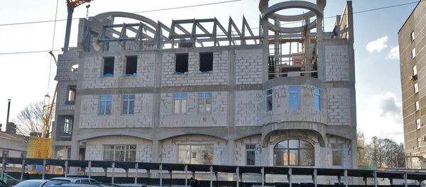 Строящееся здание церковного корпуса на улице Кропоткина в Минске - Sputnik Беларусь