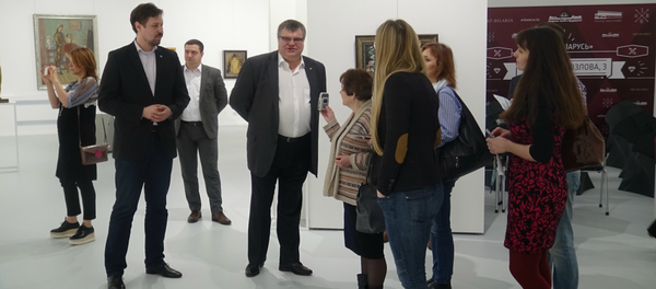 Александр Зименко и Виктор Бабарико на открытии проекта - Sputnik Беларусь