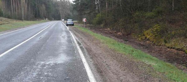 Место ДТП в Гродненской области - Sputnik Беларусь