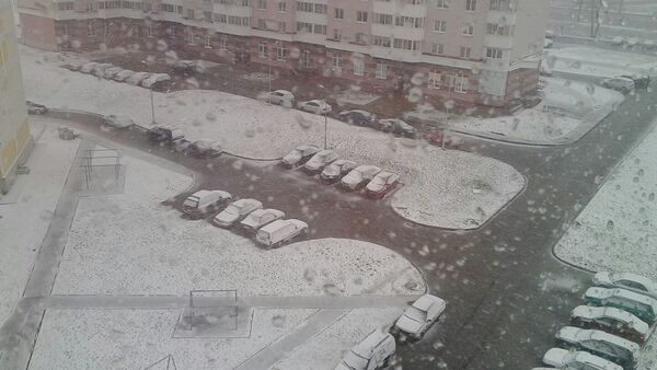 Апрельский снегопад в Витебске - Sputnik Беларусь