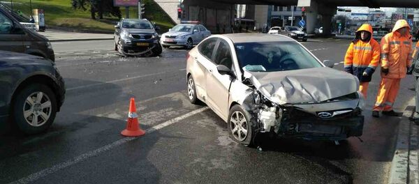 ДТП с участием Hyundai и KIA - Sputnik Беларусь