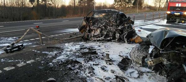 Последствия лобового ДТП в Дубровенском районе - Sputnik Беларусь