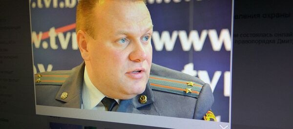 Заместитель начальника главного управления – начальник управления охраны правопорядка ГУОПП МОБ МВД Дмитрий Курьян - Sputnik Беларусь