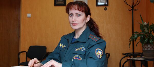 Официальный представитель Гродненского областного УМЧС Наталья Живолевская - Sputnik Беларусь