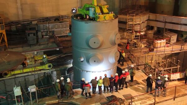 Корпус для первого реактора БелАЭС прибыл на площадку станции - Sputnik Беларусь