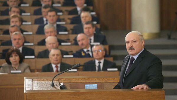 Аляксандр Лукашэнка выступае з пасланнем да Нацыянальнага сходу - Sputnik Беларусь