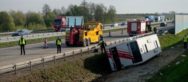 Автобус с белорусскими туристами попал в аварию в Польше - Sputnik Беларусь