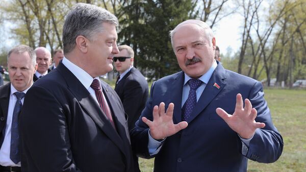 Президент Беларуси Александр Лукашенко в среду встречается в Чернобыле с украинским коллегой Петром Порошенко - Sputnik Беларусь