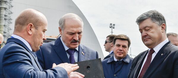 Александр Лукашенко и Петр Порошенко в Чернобыле - Sputnik Беларусь