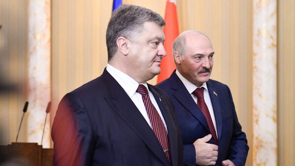 Президент Украины Петр Порошенко и президент Беларуси Александр Лукашенко - Sputnik Беларусь