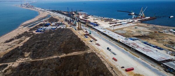 Строительство Крымского моста - Sputnik Беларусь