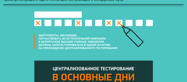 Инфографика Sputnik: Централизованное тестирование-2017 в Беларуси - Sputnik Беларусь