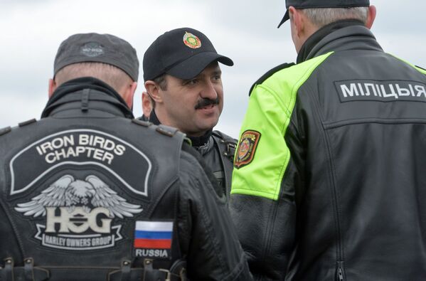 Старший сын президента Беларуси Виктор Лукашенко на открытии мотосезона в Минске - Sputnik Беларусь