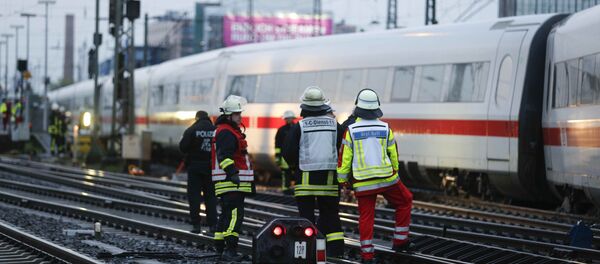 ЧП с поездом в Германии ЧП с поездом в Германии - Sputnik Беларусь