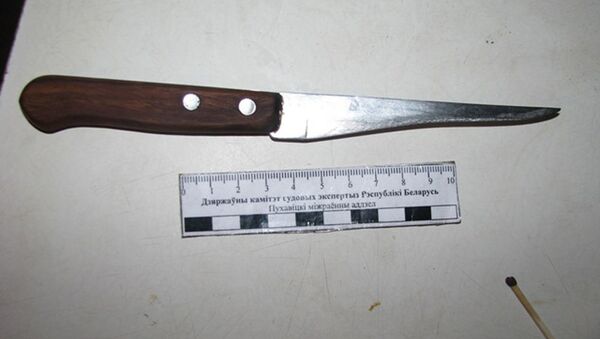 Нож, которым был убит мужчина - Sputnik Беларусь