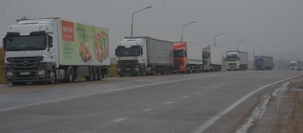 Очереди из фур на белорусско-литовской границе, архивное фото - Sputnik Беларусь