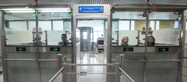 Открытие нового сегмента пассажирского терминала в аэропорту Домодедово Открытие нового сегмента пассажирского терминала в аэропорту Домодедово - Sputnik Беларусь