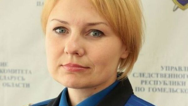 Официальный представитель управления СК по Гомельской области Мария Кривоногова - Sputnik Беларусь