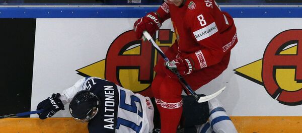 Матч Беларусь - Финляндия на ЧМ по хоккею - Sputnik Беларусь