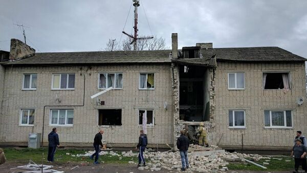 Дом в Калининградской области, пострадавший от взрыва - Sputnik Беларусь