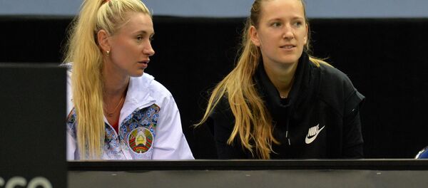 Белорусские теннисистки Ольга Говорцова (слева) и Виктория Азаренко (справа) - Sputnik Беларусь