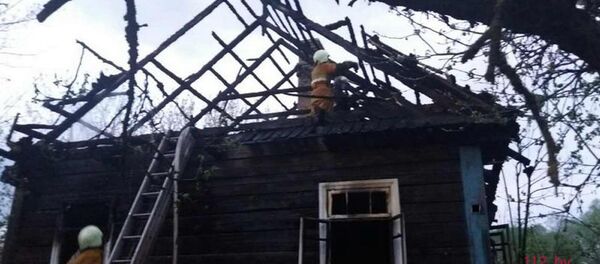 Пожар в Щучинском районе - Sputnik Беларусь